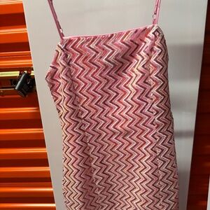 Pink sequin party dress